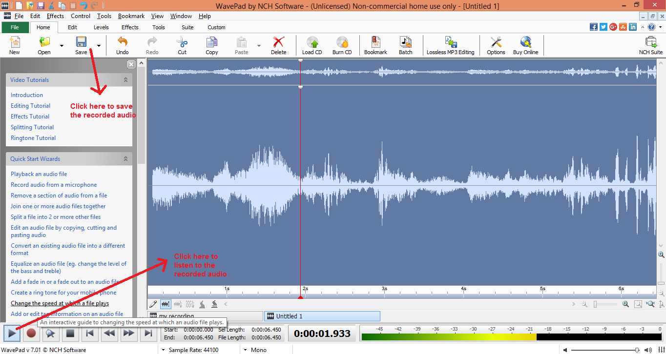 wavepad sound editor trial version free download