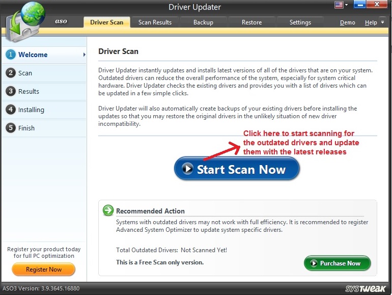 Advanced System Optimizer Driver Updater