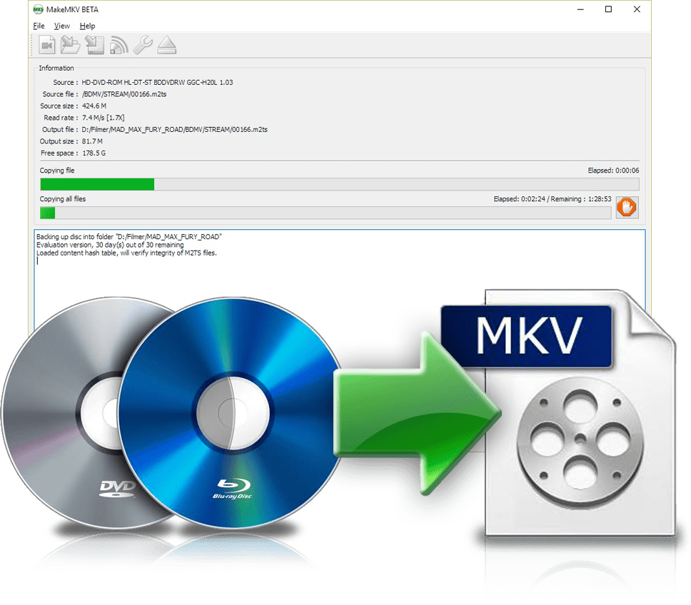 makemkv blu ray discs windows